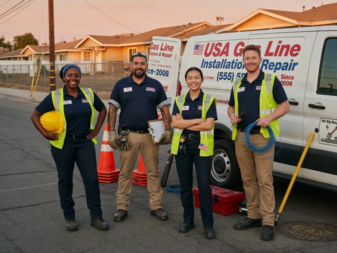 Gas Line Installation company in Reva, SD